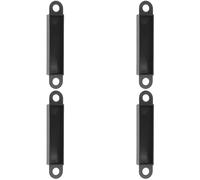 4 Pack - Door Frame Plastic Back Box for Contract Sashlock - Black Recessed Housing