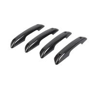 4-Pack Door Grab Handle Decorative Trim Cover Compatible for Jeep Grand Cherokee 2022 2023 Car Exterior Accessories 4-Doors Black ABS(Carbon Fibre Look)