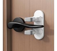 4 Pack Door Lever Locks for Childproof & Petproof, Door Handle Locks for Toddlers, Baby Safety Locks for Toddlers (White-4 Pack)