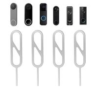 4-Pack Doorbell Key Tool, Doorbell Opening Pin Tool, Release Removal Pin Security Key Replacement Tool Compatible with Arlo, Nest and Eufy Video Doorbell Remove Doorbell Mount Battery Replacement