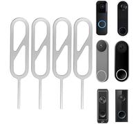 4-Pack Doorbell Key Tool - Doorbell Opening Pin Tool - Release Removal Pin Security Key Replacement Tool for Arlo, Tapo, Ring Doorbells - Compatible with Arlo, Video Doorbells