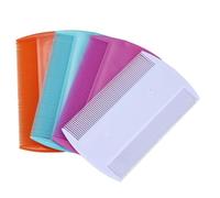 4 Pack Double-Sided Pet Grooming Combs - Fine Tooth Lice and Flea Comb for Cats, Dogs, and Pets - Lightweight, Portable Hair Combs, Wet or Dry Use - Dandruff Removal Comb for Adults and Children