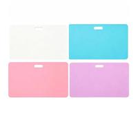 4 Pack Double Sided Reusable Silicone Badge Notes Erasable Nursing Note Cards for Quick Vitals and Reminders Alcohol Erasable Portable Clinical Notepad Healthcare Gift for Nurses Doctor (Horizontal)