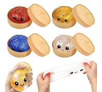 4 Pack Dumpling Squishy Slow Rebound 15+ Sec - 5000+ Squeezes (big)