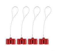 4 Pack Dust Cap for Power Connectors Rated 50A 120A 175A with Flame Retardant Construction to Protect Battery Terminals from Dust and Debris(175A-red)