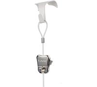 4 Pack Each STAS Moulding Hooks + Perlon Cords with Loop 59' + Zipper Hooks- (59' perlon Cord White)
