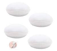 4 Pack Egg-Shaped Foot Grater Hard Skin Remover, Portable Pedicure Tools for Dead Skin Removal, Wet and Dry Use, 9.8cm x 5.5cm