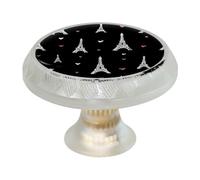 4 Pack Eiffel Towers Cabinet Door Knobs, 35mm Round Drawer Wardrobe Handles Cabinet Knobs for Cabinet Drawer Cupboard Wardrobe Furniture