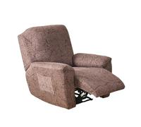 4 Pack Elastic Furniture Covers Vibrantded Flower Designs Full Wrapping Protections Pilling Proof for Single Seating Stretch Sofa Cover