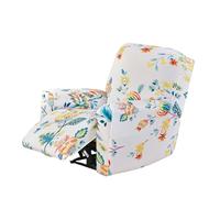 4 Pack Elastic Furniture Covers Vibrantded Flower Designs Full Wrapping Protections Pilling Proof for Single Seating Stretch Sofa Cover