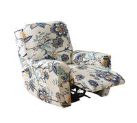 4 Pack Elastic Furniture Covers Vibrantded Flower Designs Full Wrapping Protections Pilling Proof for Single Seating Stretch Sofa Cover