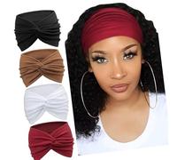 4 Pack Elastic Headbands Women Fitness Sports Thin Breathable Polyester Headband Four Seasons Breathable Women Thin Wide Sports Hair Accessories