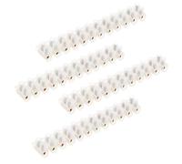 4 Pack Electrical Connectors Wire Block 30A 12 Way White Connectors Cable Connector Terminal Blocks Electric Wire Connectors for Wiring, Household Cables, Lighting Circuits