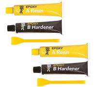 4 Pack Epoxy Hardener & Resin Glue Kit for Glass Metal Plastics Wood Rubber