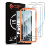 [4 Pack] FANGTIAN for Google Pixel 8 Screen Protector [Not Glass] - Film for Pixel 8 Screen Protector [6.1Inch][Fingerprint Compatible][Alignment Tool][7H Hybrid][2023]