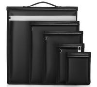 4 Pack Faraday Bags, Large Faraday Bag for Phones & Laptops & Tablets& Car Keys, Fireproof & Water Resistant Faraday Key Fob Protector for RFID