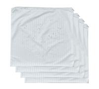 4 Pack Feather Proof Pillow Protectors 22x22 Waterproof Cover for Goose Down Square Throw Pillows