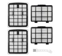 4 Pack Filters Replacement Parts for EUREKA NEN180 / NEN186BL Bagless Canister Vacuum Cleaner Accessories Include 2 Dust Cup Filters Element & 2 Filters