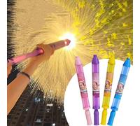 4 Pack Fireworks Water Gun, Firework Style Water Spray Toy, Pusher Type Fun Fireworks Waters Jet Spray Toy for Bathing, Pool, Party Entertainment Interactive Game (Mix)