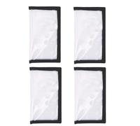 4 Pack Fishing Lure Wraps - Durable Clear PVC Lure Covers For Rod, Hook Protectors Bait Storage Bags Easily See Lures Keeps Children, Pets And Fishermen Safe From Hook