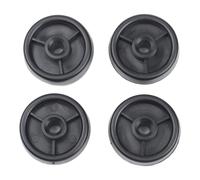4 Pack Fitness Equipment Caster Wheels for Treadmill Exercise Bike, 50x18x8mm Nylon Rollers with 8mm Axle, Low Noise Replacement Casters for for home gym Commercial Studio Floor Protection