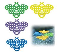 4 Pack Floating Bee Island, 15cm Bee Watering Station for Garden Pond, Bees Waterer and Butterfly Puddler, Lightweight EVA Foam Floating Platform for Bird Bath & Outdoor Pollinator Hydration