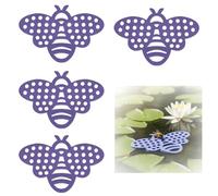 4 Pack Floating Bee Island, 15cm Bee Watering Station for Garden Pond, Bees Waterer and Butterfly Puddler, Lightweight EVA Foam Floating Platform for Bird Bath & Outdoor Pollinator Hydration