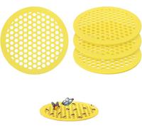 4 Pack Floating Bee Island, 7.87 Inch Yellow Bee Watering Station, Butterfly Bee Feeder Drinker for Bee Gardens Butterfly Garden Balcony Flower Bed Outdoor Garden Decor (4pcs)