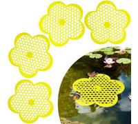 4 Pack Floating Bee Island 8.66 Inch Flower Floating Bee Watering Station Bee Waterer for Garden, Bee Feeding, Bee Bath