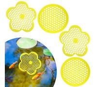 4 Pack Floating Bee Islands, EVA Foam Bee Watering Station, Flower Round Bee Waterer Butterfly Watering Station Bee Bath Feeder for Outdoor Garden Décor
