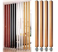 4 Pack Floor to Ceiling Room Dividers Adjustable Aluminum Partition Screen for Hallway Bathroom Kitchen & Studio Apartment 94.4in Tall (240cm) Versatile Privacy Solution