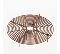 4 Pack Flower Pot Soil Cover Protective Mesh Guard For Indoor Plant And Balcony Planters, ABS Plastic Hollow Drainage Shield To Prevent Weeds And Waterlogging,(Brown)