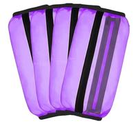 4-Pack Fly Protection Boots For Horses, Soft Nylon Leg Wraps, Breathable Transparent Material With Elastic Straps, Ideal For All-Day Use