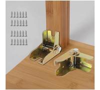 4 Pack Folding Bracket-Self-Locking Hinge-Leg Fittings and Angle Braces-for Folding Legs ， Folding Worktables ，Kitchen Folding Table (Colors)