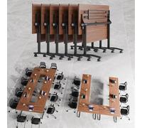 4-Pack Folding Conference Tables with Wheels - Modern Nesting Flip Top Training Tables for Office Meeting Room Classroom 55.1in Perfect for Events & Workshops