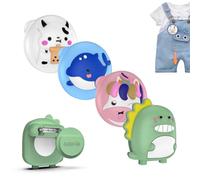 4 Pack for AirTag Holder with Pin, Soft Silicone Cute Air tag Holder for Kids Hidden Airtag Case Waterproof airtag Accessories for Child, Elderly, Pets Collar, Clothes, Shoe, Backpack