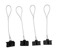 4-Pack For Anderson Style Battery Connector Dust Covers, Black/Red, for 50A/120A/175A Caravan Power Supply(50A-black)