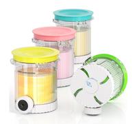 4 Pack for Creami Swirl Pints and Lids for NC700 Series, NC701, NC701C, Creami Containers