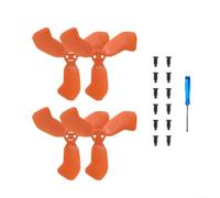 4-Pack for DJI NEO 2 Replacement Paddle Blades - Low Noise Propellers with Wing Guards (Black, Orange, Blue, Red)(orange)