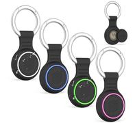 4-Pack for Moto Tag 2 Holder Waterproof, Soft Silicone Case Hidden Mototag Tracker Accessories Compatible with MotoTag / Tag2 with Keychain for Backpack/Luggage/Pet/Keys (Color 2)
