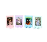 4 Pack Fridge Magnetic Frame,3D Process Refrigerator Magnets Tabletop Frames for Fujifilm Instax Mini 13 12 11 99 90 40 41 9 8 EVO LiPlay 2x3 Inch Films,Mini Photo Frames for 54x86mm Pictures