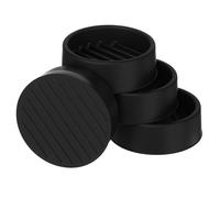 4 Pack Furniture Caster Cups Rubber Furniture Pads Non-Slip furniture Feet Protector Anti Skid Bed Stopper furniture Coasters Gripper for Sofa Feet Table Chair Legs Carpet Floors Protect 1.5 x 1.5"