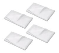 4 Pack Fusible Interfacing, Interfacing Sewing Iron on Lightweight 1x2m White Non Woven Single Sided Medium Weight 32g/m² for Sewing Quilting Topstitching Crafting Collars and Dress Making