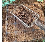 4-Pack Garden Soil Sieve with Ergonomic Handle - 2mm/2.8mm/3.18mm/5mm Mesh Sizes for Compost, Sand & Dirt Screening - Lightweight Plastic Riddle