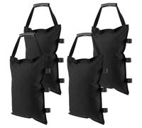 4 Pack Gazebo Sandbag Weights, 1000D Tent Heavy Duty Sand Bags with Buckle and Handle, Pop up Canopy Tent Legs Weight Bags for Patio Umbrella, Outdoor Sun Shelter Umbrella and Trampolines