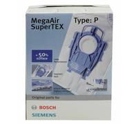 4 PACK GENUINE BOSCH TYPE P MEGA AIR superTEX VACUUM CLEANER DUST BAGS 468264