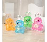 4 Pack Giant Glitter Bunny Stress Ball, 10.5cm Cute Big Sparkle Bunnies Squishy Stress Balls, Ultra Soft Sensory Fidget Squishies Balls Toys for Adults Stress Relief, Birthday Party Favors Gifts