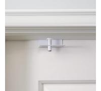 4 Pack - GlideLok Child Safety Door Top Lock | Access Lock from Either Side of The Door | for Interior & Exterior Doors | Metal Child Proof Door Lock (Not Plastic Like Others)