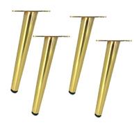 4 Pack Gold Metal Table Legs 28.3in Adjustable Tapered Furniture Feet No-Slip Silent Base for Sofas Tables & MoreSteel Legs for Home Decor