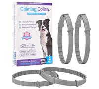 4 Pack Grey Calming Collar for Dogs - Anxiety Relief with 60-Day Effect, Adjustable Comfort for Stress, Separation, Noise & Vet Visits, Suitable for Puppies to Senior Dogs